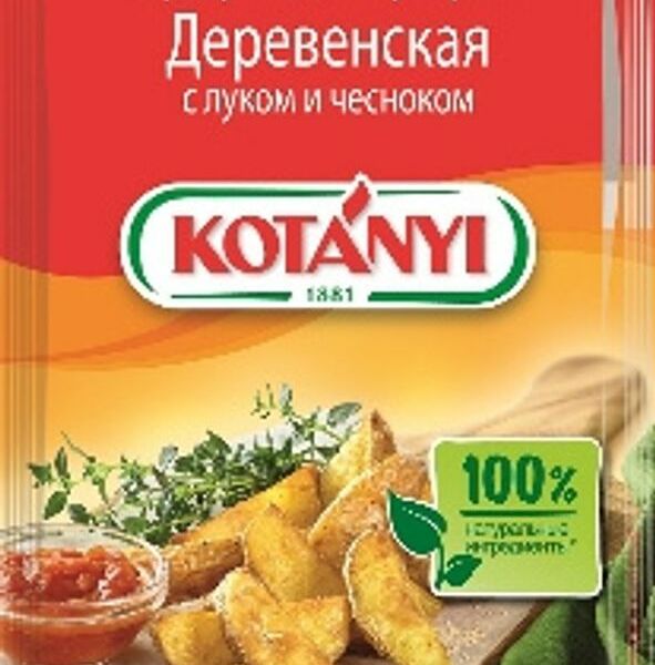 Приправа Kotanyi деревенская для картофеля с луком и чесноком, 20г