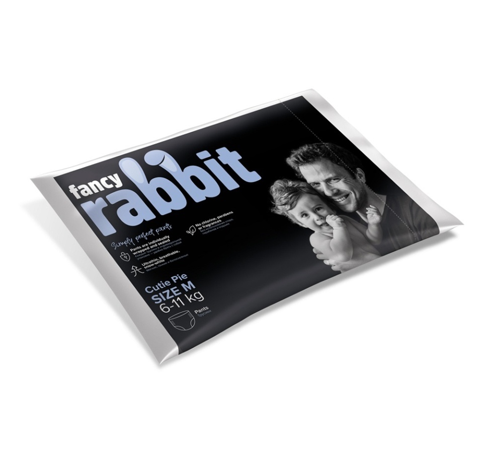 

Трусики-подгузники Black Rabbit, M (6–11 кг), 32 шт.