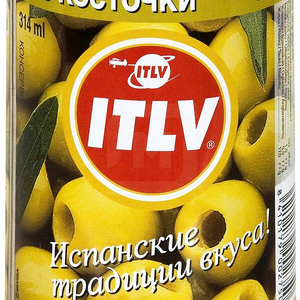Оливки ITLV без косточки 314мл