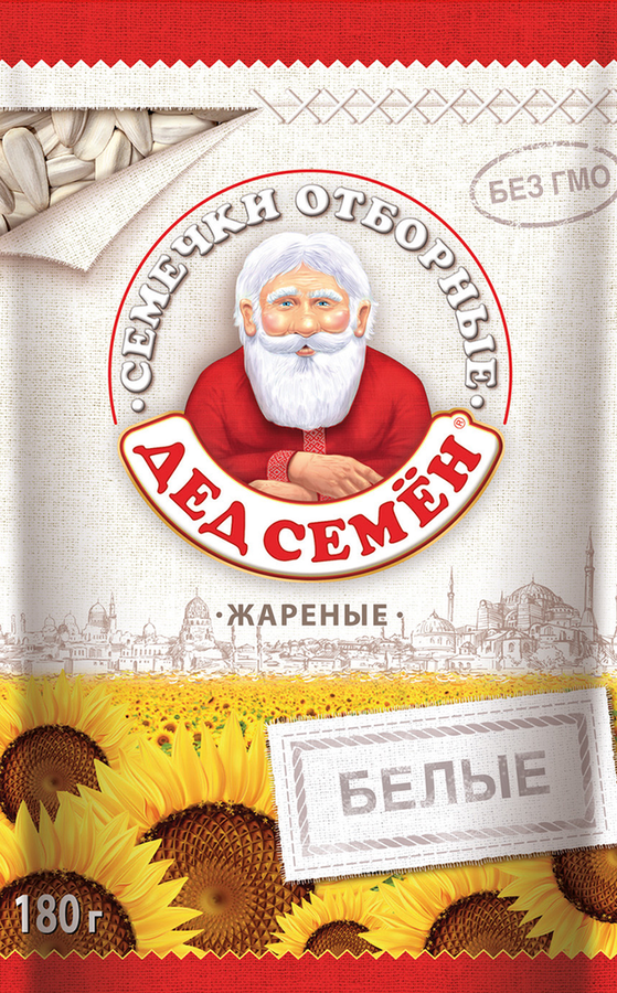 

Семена подсолнечника ДЕД СЕМЕН белые с солью
