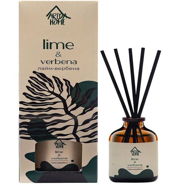 Диффузор ароматический ARIDA HOME Лайм и вербена, 50 мл