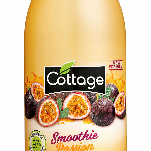 COTTAGE Гель для душа и пена для ванны 2 в 1 Moisturizing Shower Gel & Bath Milk Smoothie Passion, 750 мл