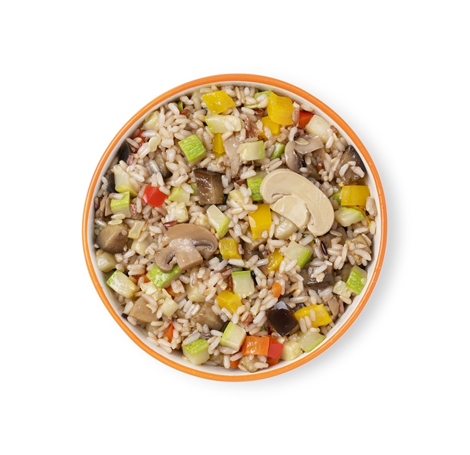 

Рис тушеный с овощами и грибами вес