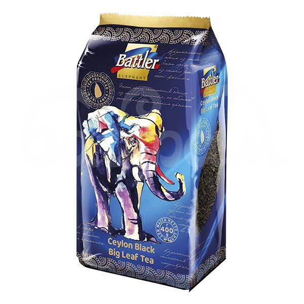 Чай Battler 400гр Радужный Слон Цейлонский Черный Крупнолистовой