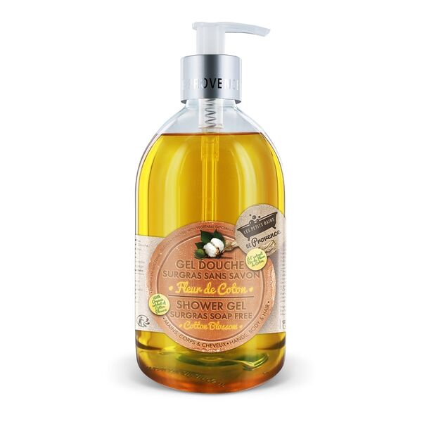 Гель для душа «Цветок хлопка», Les Petits Bains de Provence, 500 мл, Франция