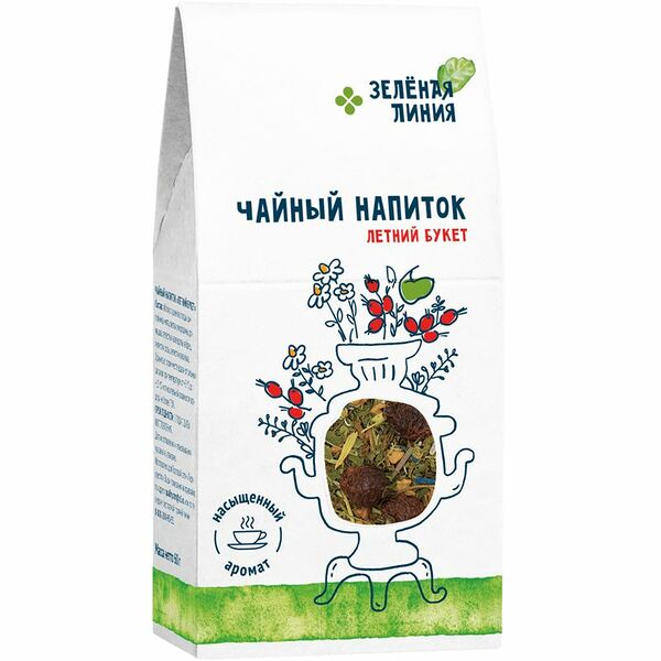 Напиток чайный Зелёная Линия Летний Букет 60г