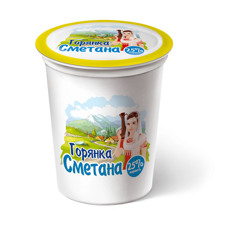 

Молокосодержащий продукт Горянка по технологии сметаны 25% 400 г