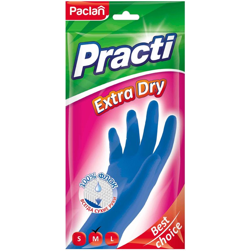 

Перчатки Paclan Extra Dry L 1 пара