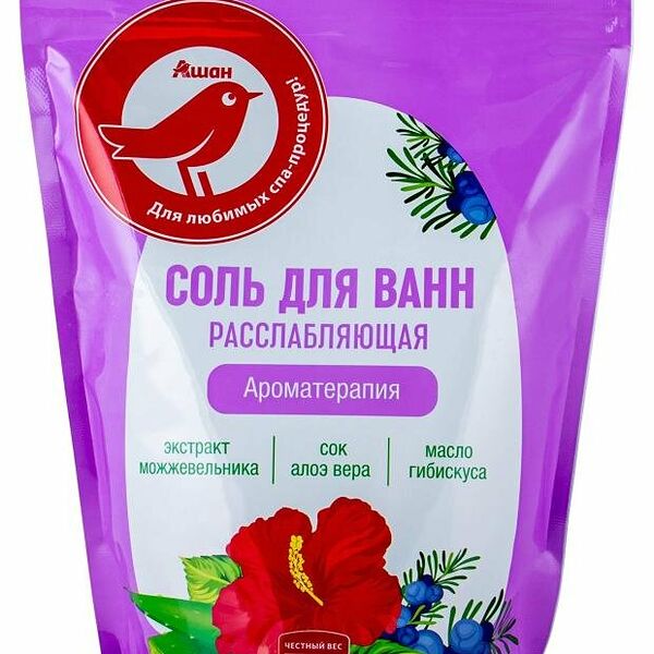 Соль для ванн Ашан Красная птица Ароматерапия