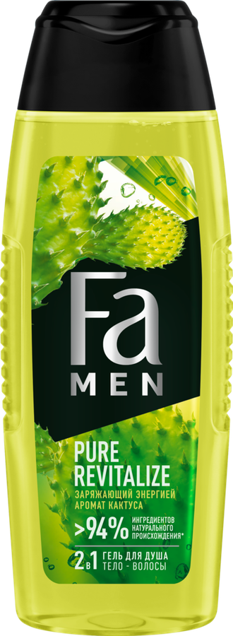 

Гель для душа мужской Fa Men Pure Revitalize 2в1 с ароматом кактуса 250 мл
