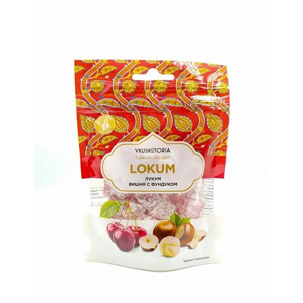 Лукум Вкуснотория с фундуком и вкусом вишни