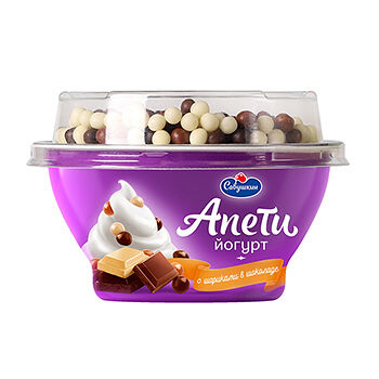 Йогурт Савушкин Пломбир с шоколадными шариками 5%, 105 г