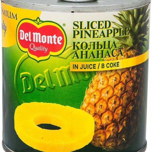 Ананасы Del Monte кольца консервированные в соке, 435г