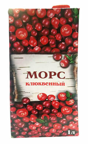 Морс детский Клюквенный, с 3 лет, 1 л