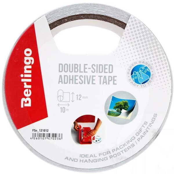 Клейкая лента Рельеф Центр двусторонняя 12*10м