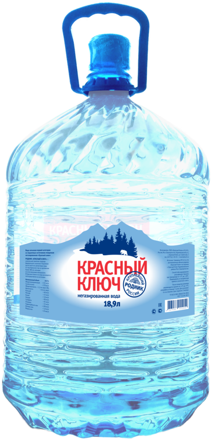 

Вода питьевая Красный Ключ негазированная 18.9 л