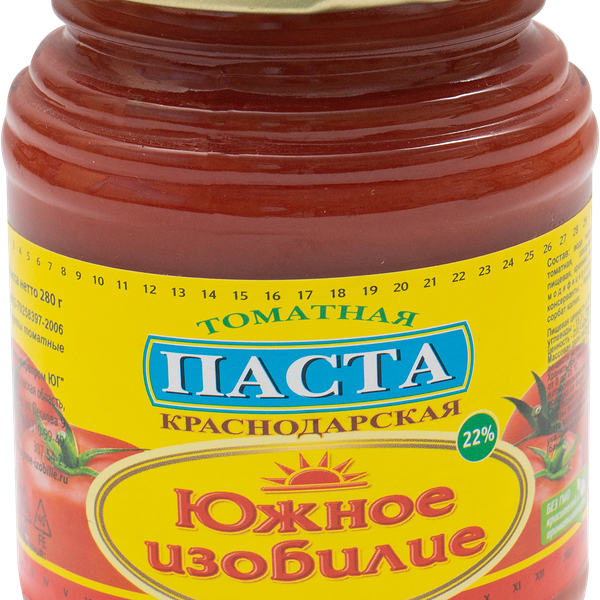 Паста томатная ЮЖНОЕ ИЗОБИЛИЕ Краснодарская, 500г