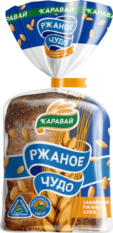 

Хлеб КАРАВАЙ Ржаное чудо, нарезка