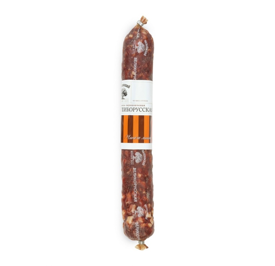 

Колбаса сырокопченая Малаховский мясокомбинат Великорусская вес