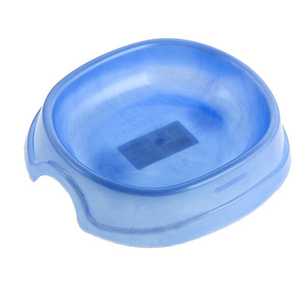 HOMECAT Atlantis Миска 200мл 13,5х12,5х3см (пластик) голубой перламутр