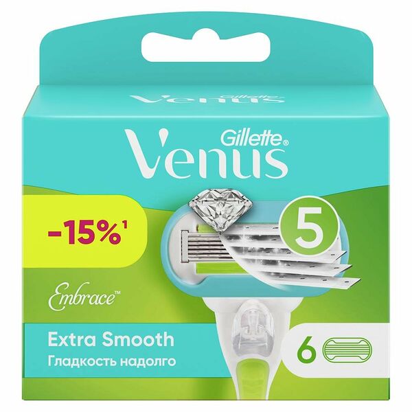 Сменные кассеты для бритья Gillette Venus Embrace 6 шт