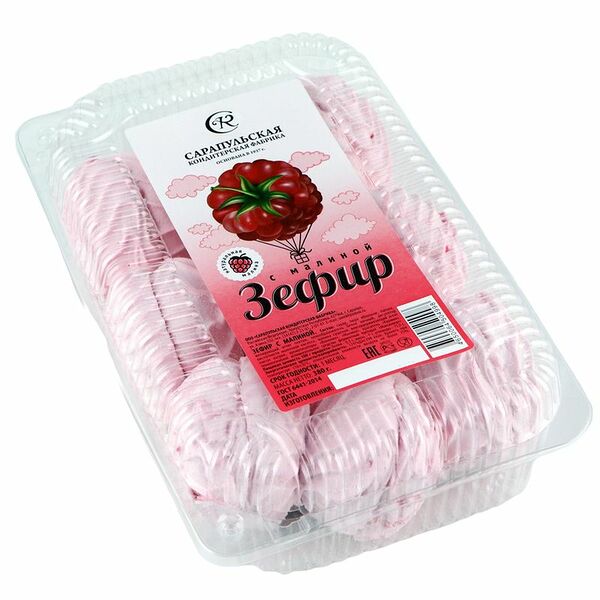 Зефир Сарапульская КФ с малиной, 380г