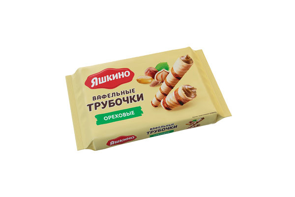 Вафельные трубочки Яшкино ореховые