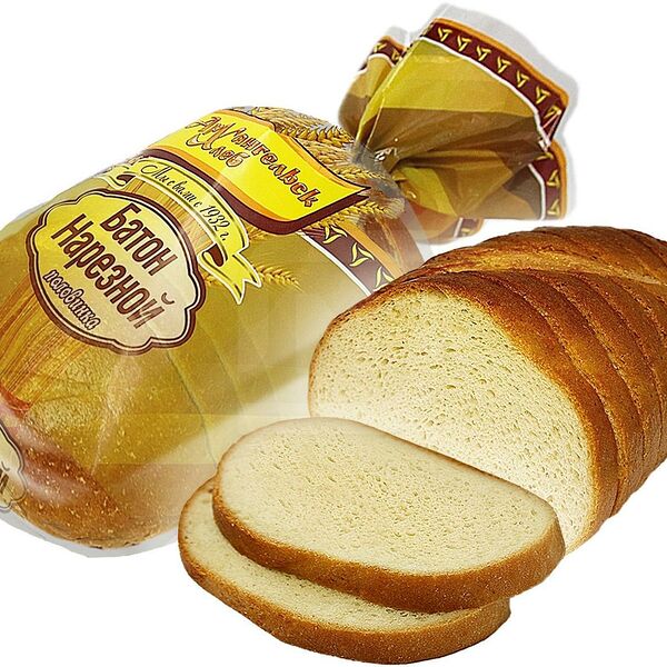 Батон Архангельскхлеб Нп Нарезной половина нарезной