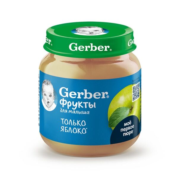 Пюре Gerber Фрукты для малыша яблоко с 4 месяцев 125 г