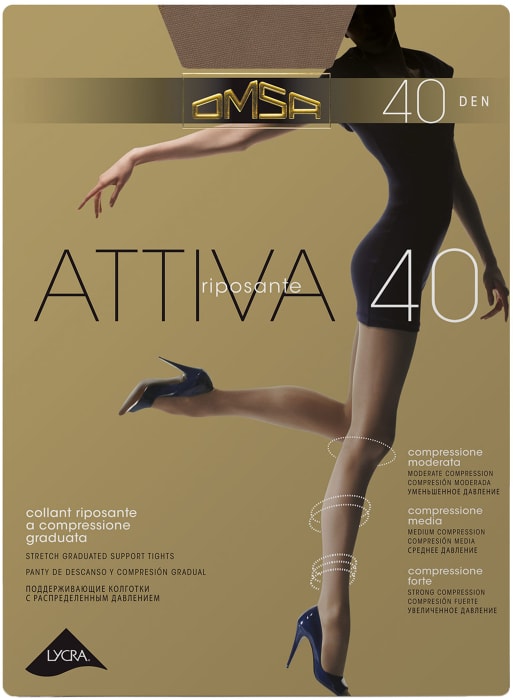 

Колготки женские Omsa Attiva 40 daino, р.3
