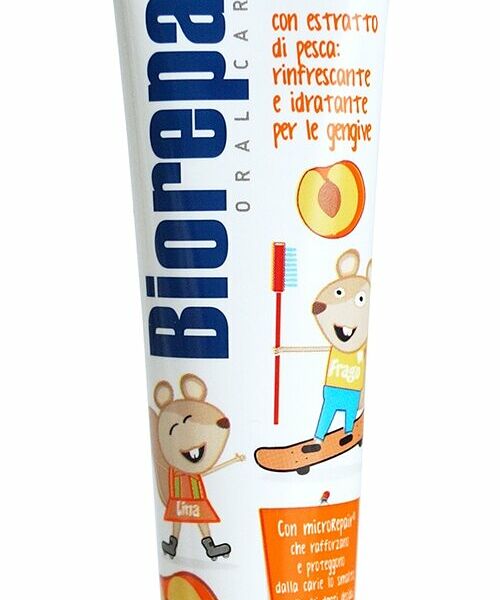 BIOREPAIR Детская зубная паста персик Kids pesca, 50 мл