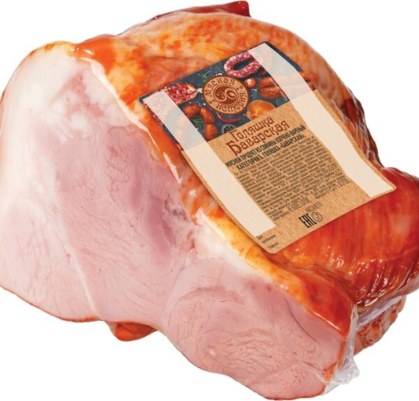 Голяшка Мясная история Баварская свиная копчено-вареный 0.4-0.8кг