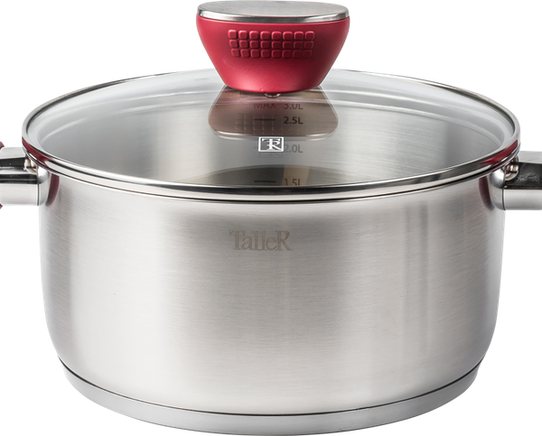 Кастрюля TALLER Грейси нержавеющая сталь 3л Арт. TR-7287