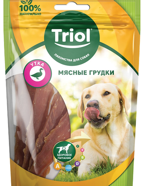 Лакомство для собак Triol Мясные грудки из утки