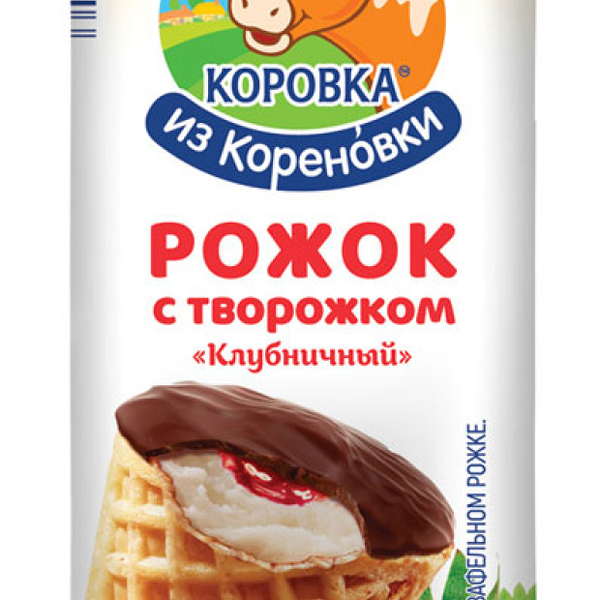 БЗМЖ Сырок творожный с клубникой 18% КизК