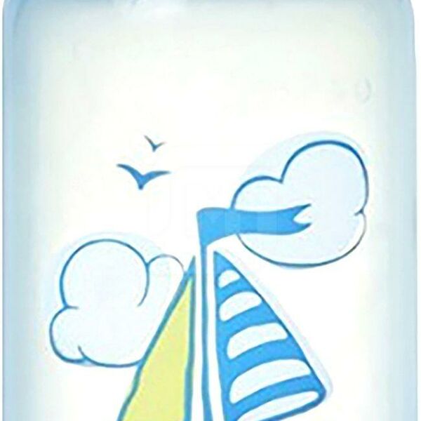 Бутылочка для кормления Пома 3110/3310 с 6 мес пластик силиконовая соска в ассортименте