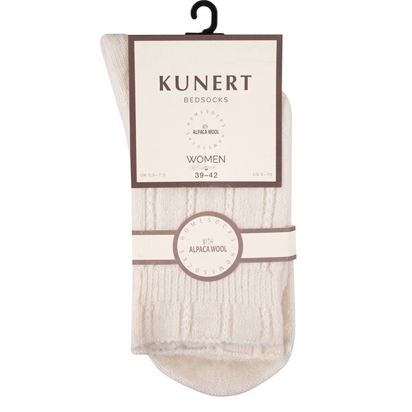 Носки женские Kunert с шерстью альпаки цвет кремовый, размер 39-42