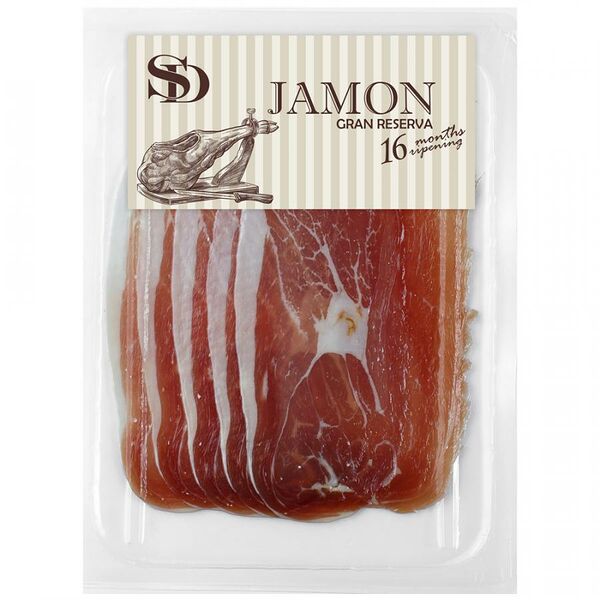 Хамон Сытный Дом Мраморный из свинины сыровяленый в нарезке