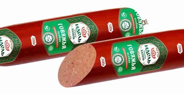 Колбаса полукопчёная Идель Говяжья Халяль категория Г, 500г