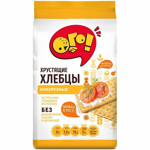 Хлебцы хрустящие кукурузные Ого!