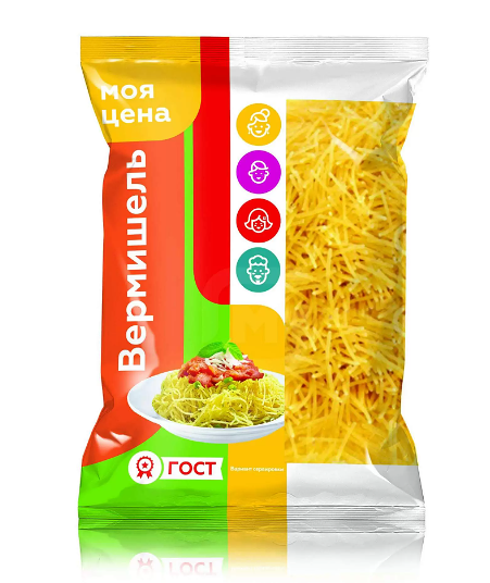 Макароны Моя цена Вермишель тонкая группа В