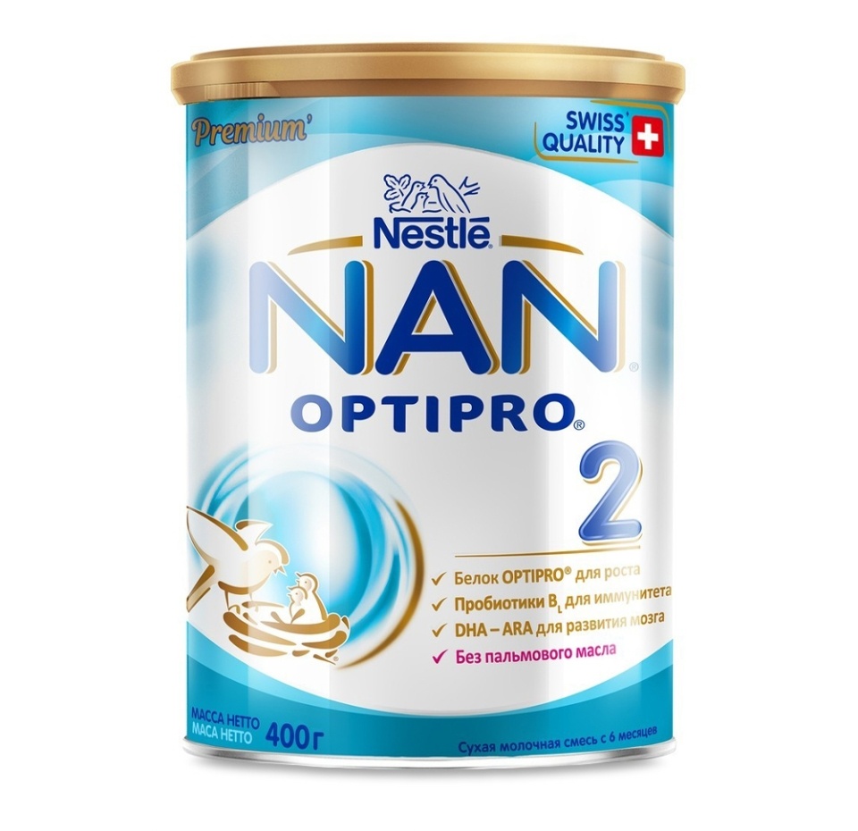 

Смесь молочная Nestle NAN Optipro 2 с 6 месяцев 400 г