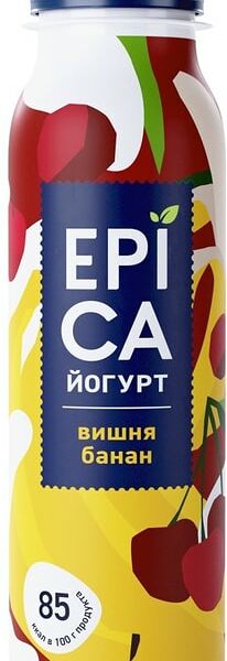 Йогурт питьевой Epica Вишня-банан 2,5%