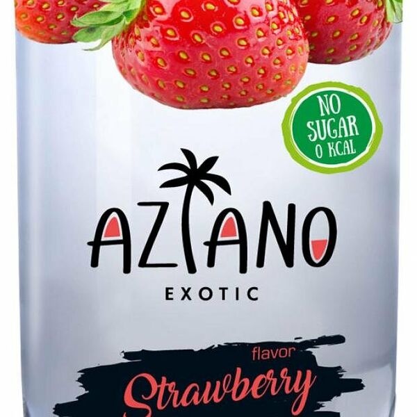 Газированный напиток Aziano клубника, 350 мл