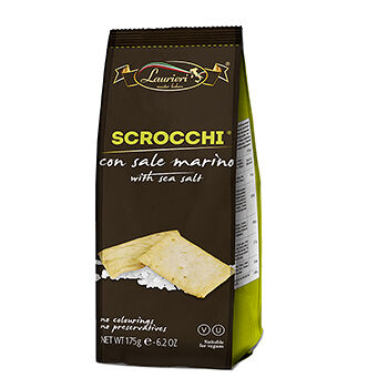 Крекеры Laurieri с морской солью 175г, Италия