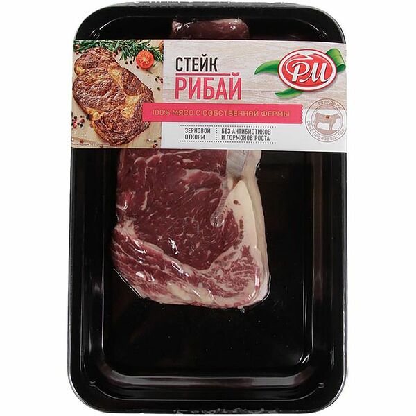 Стейк Родные места Рибай, из говядины, охлажденный, 320 г