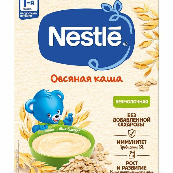 Каша Nestle безмолочная овсяная с 5 мес. 200г