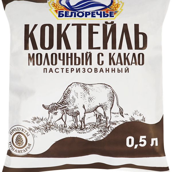 Коктейль молочный пастеризованный ДОМАШЕНЬКА Шоколадный 2,5%, без змж, 500мл