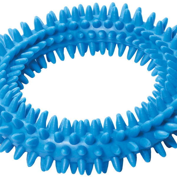 Игрушка для собак TRIOL Кольцо с шипами из цельнолитой резины, 115мм, в ассортименте