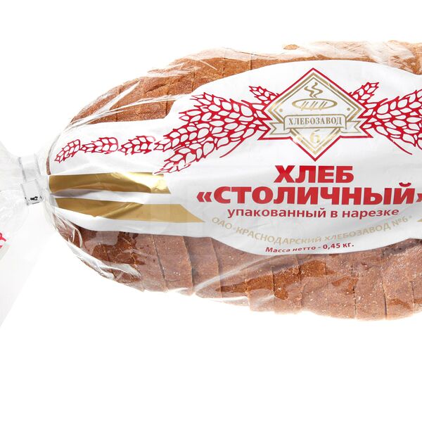 Хлеб Хлебозавод №6 Столичный подовый нарезка 450г